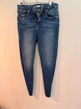Good American Good Waist Dark Blue High-Rise Skinny Jeans